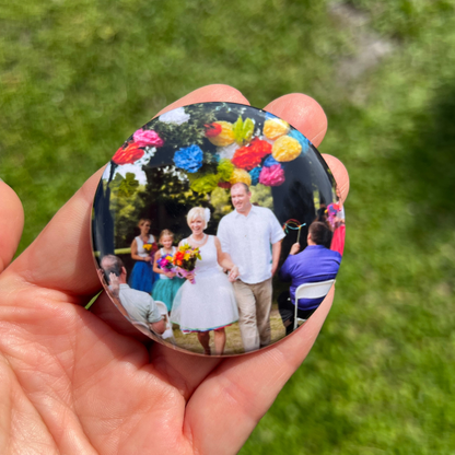 Custom Photo Magnets Round 2.25"