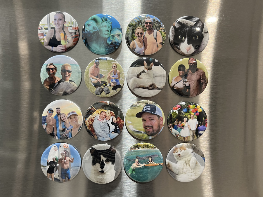 Custom Photo Magnets Round 2.25"