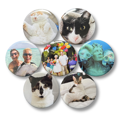 Custom Photo Magnets Round 2.25"
